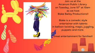 magic, juggling, balloon animal