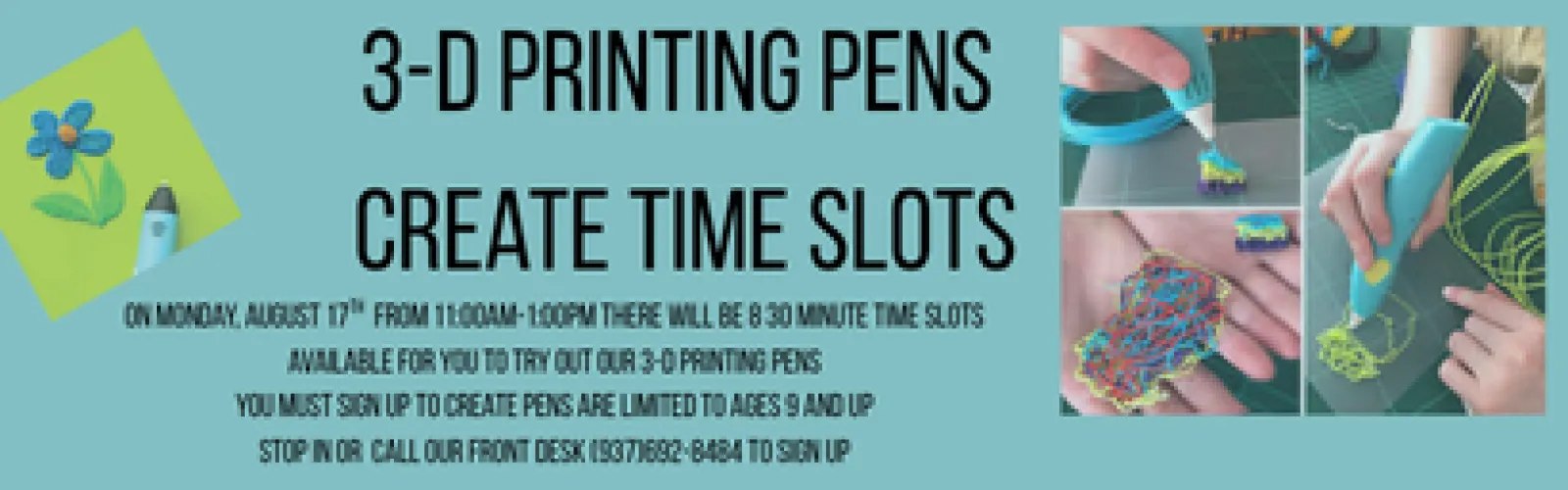 Hand designing items with a 3-D Pen