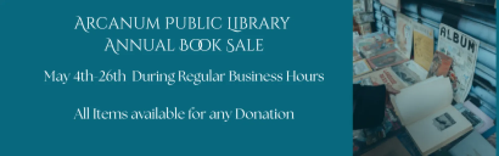 Books displayed for sale