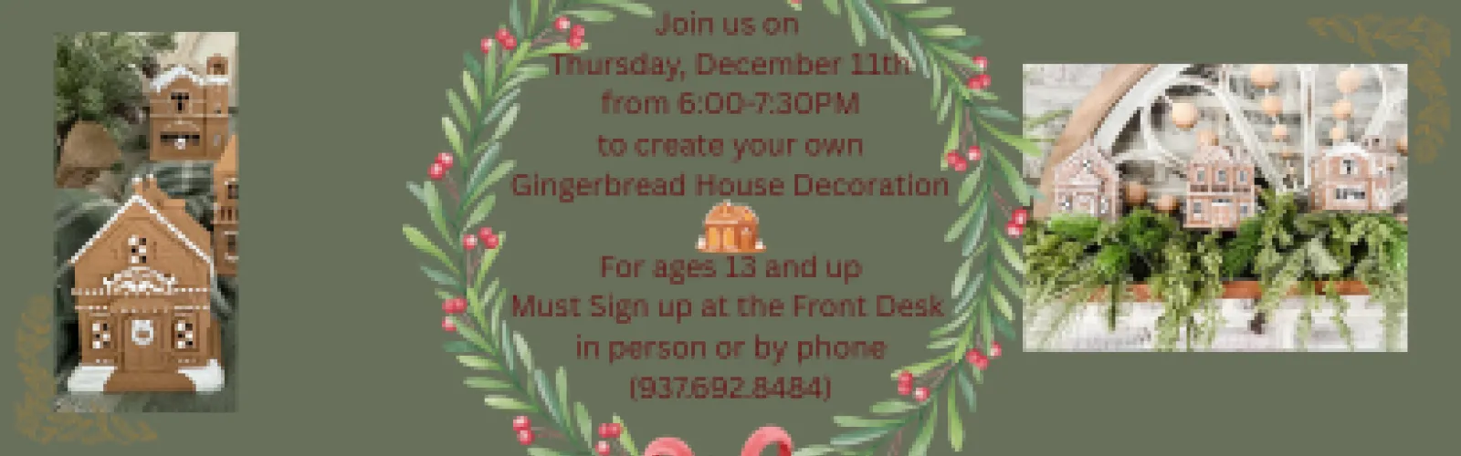 Plastic Gingerbread House Decor