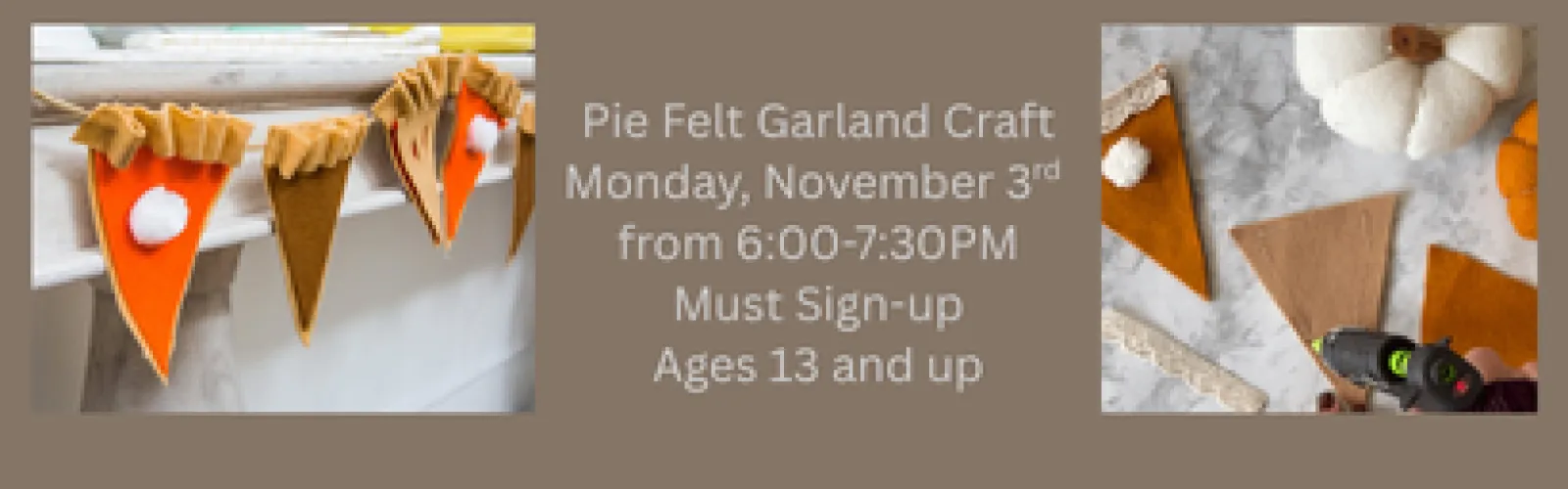 Felt Pie Garland