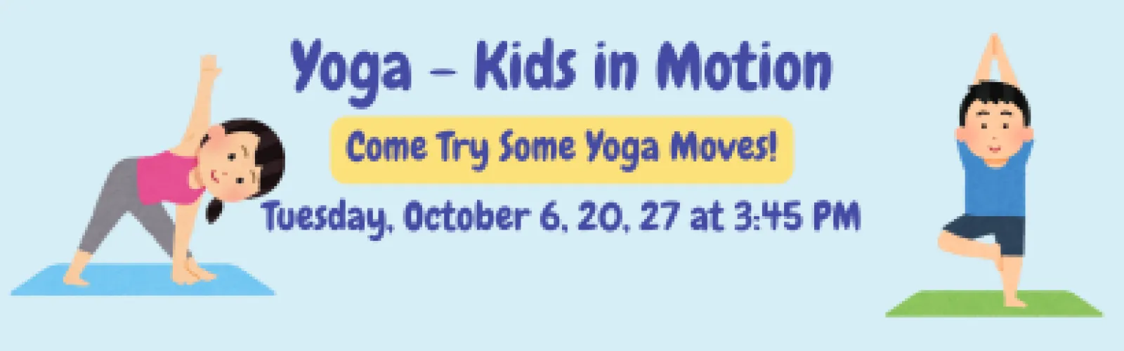 Children doing yoga poses