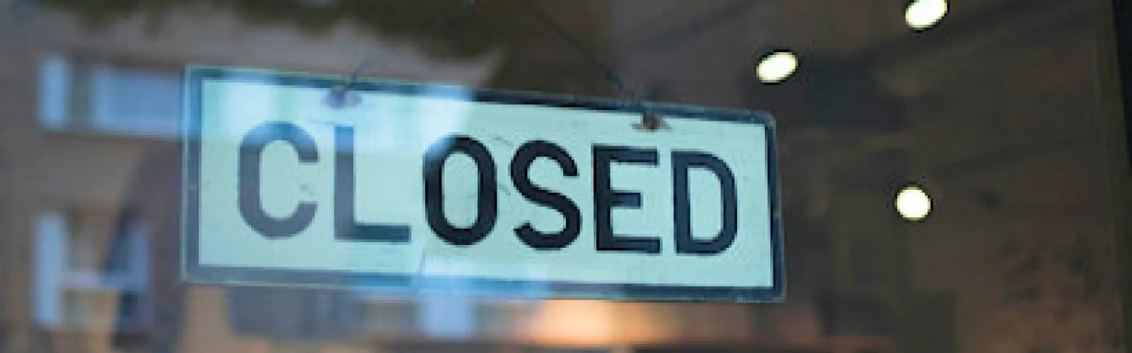 Closed sign